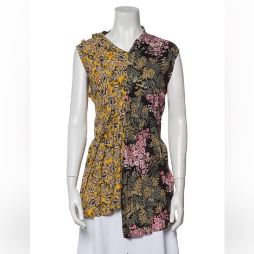 Balenciaga 2016 floral print blouse